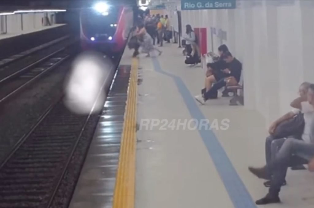 A vítima foi jogada nos trilhos no momento que o trem se aproximava da Estação Utinga