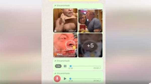 Imagem colorida de conversa de WhatsApp