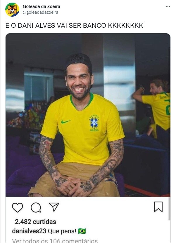 Internautas crean memes en Twitter tras convocatoria oficial de Brasil incluye a Éder Militão y deja a Daniel Alves en el banquillo