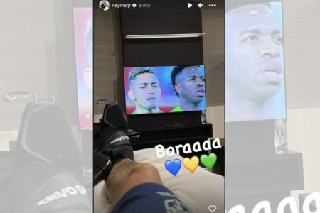 Neymar posta do hotel em apoio à Seleção Brasileira - Metrópoles