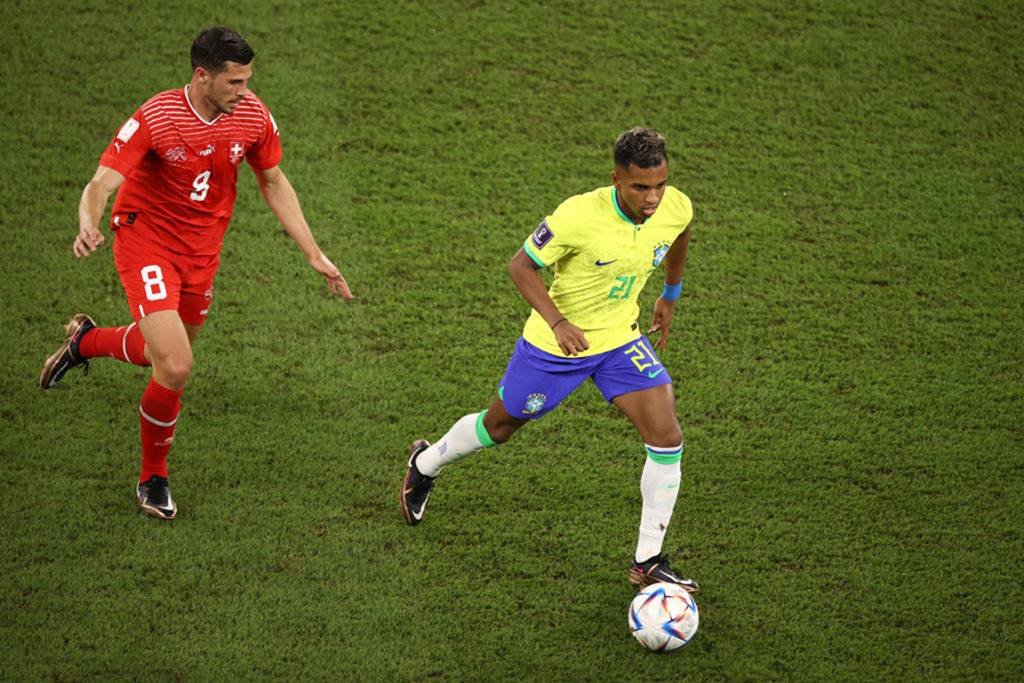 Rodrygo em campo