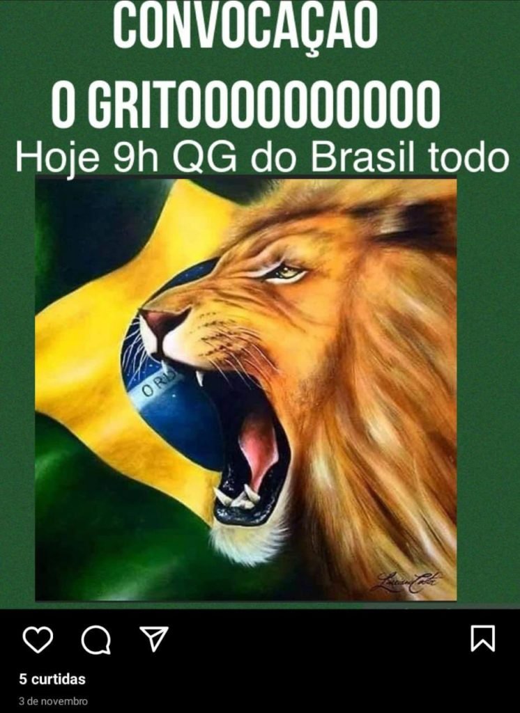 Convocação de protestos bolsonaristas