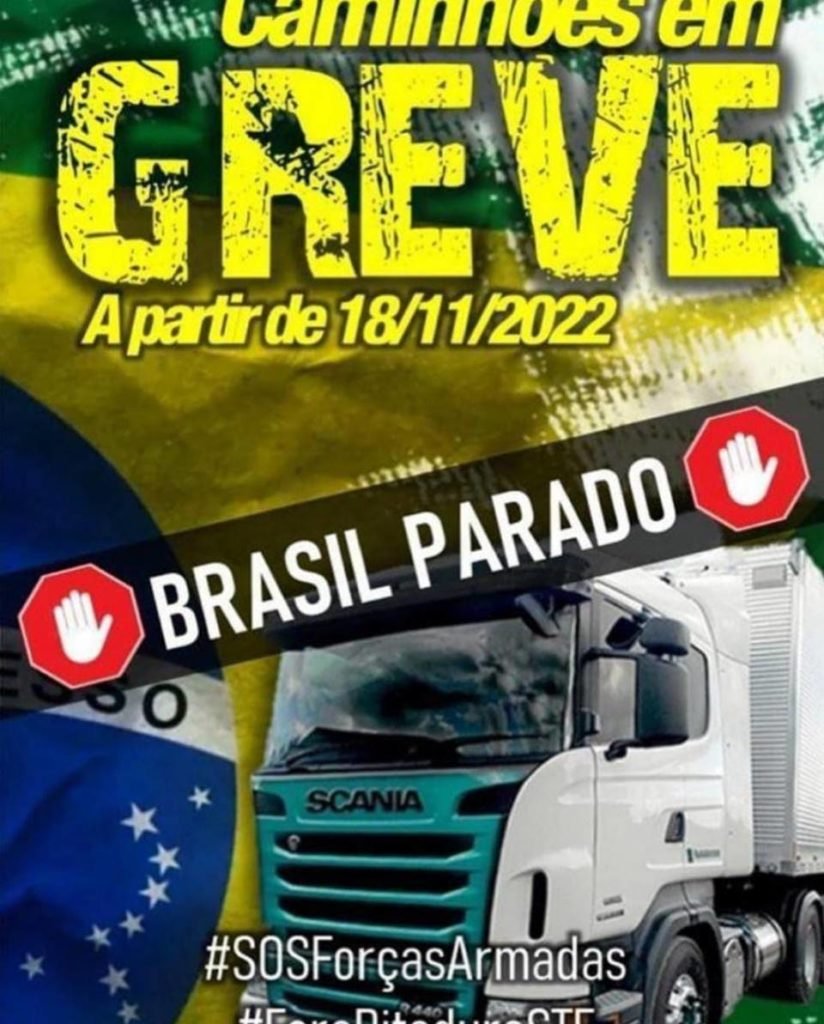 Convocação de protestos bolsonaristas