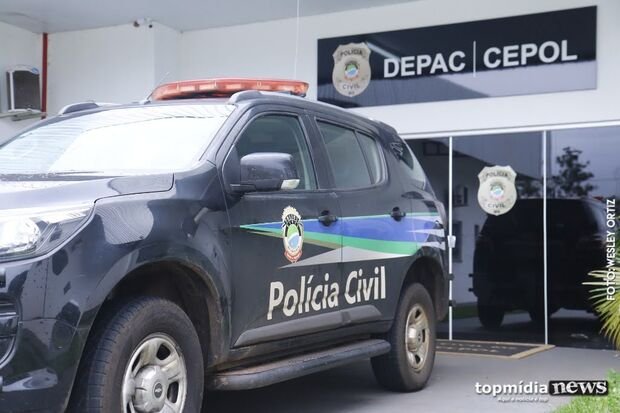 Delegacia e viatura da Polícia Civil de Mato Grosso do Sul MS DEPAC CEPOL