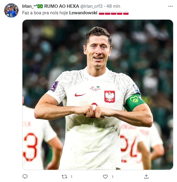 Prints do Twitter com apoio a Lewandowski - Metrópoles