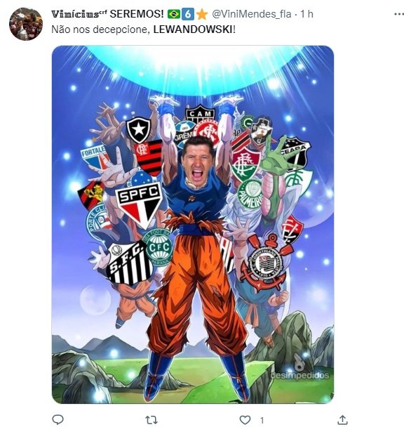 Prints do Twitter com apoio a Lewandowski - Metrópoles