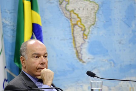 Mauro Vieira, à época ministro de Relações Exteriores, durante participação em audiência no S - Metrópolesenado