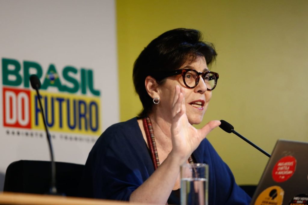 Tereza Campello durante coletiva GT de Desenvolvimento Social e Combate à Fome - metrópoles