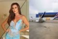 Fotos coloridas de Nicole Bahls e avião fretado para Farofa da Gkay