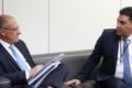 Imagem colorida de Geraldo Alckmin e o secretário do Trabalho do DF
