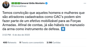 Twitte general girão