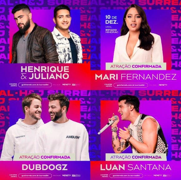 <div>Festival de Henrique & Juliano leva Mari Fernandez e Luan para BH</div>