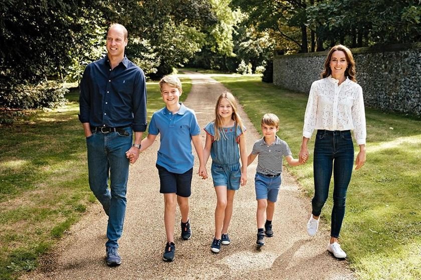 Príncipe William, príncipe George, princesa Chalotte, príncipe Louis e princesa Kate Middleton - Metrópoles