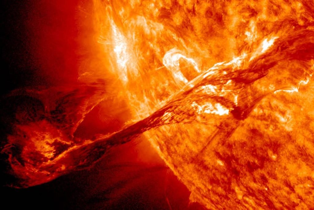 erupção solar