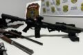 Armas e munições aprendidas com bolsonaristas que participaram de atos antidemocráticos apreendidas pela Polícia Federal - Metrópoles