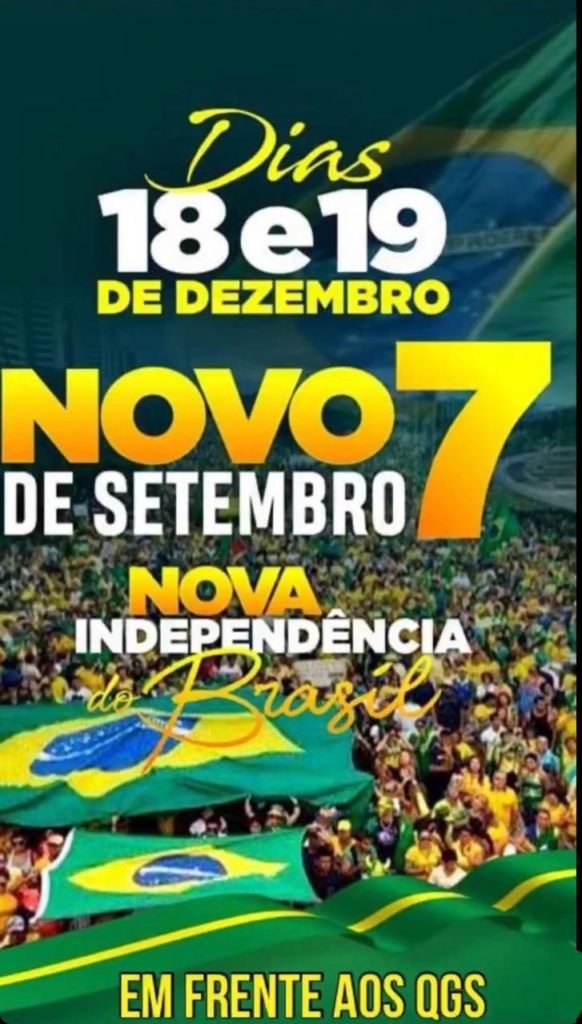 Convocação de bolsonaristas para ato contra posse de Lula
