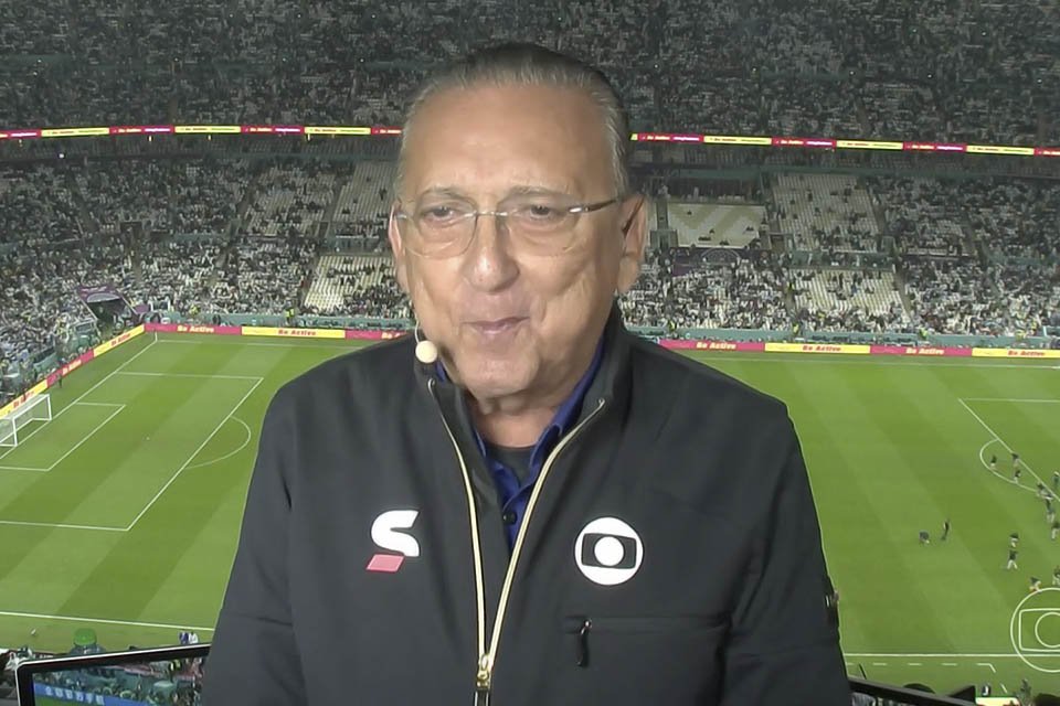 Galvão Bueno in the booth of the Lusail stadium, in Qatar - Metropolis