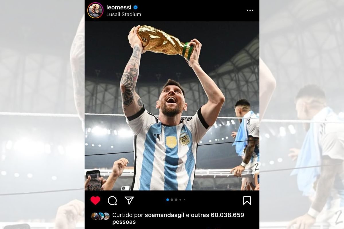 Messi ultrapassa CR7 em recorde mundial e tem a foto mais curtida