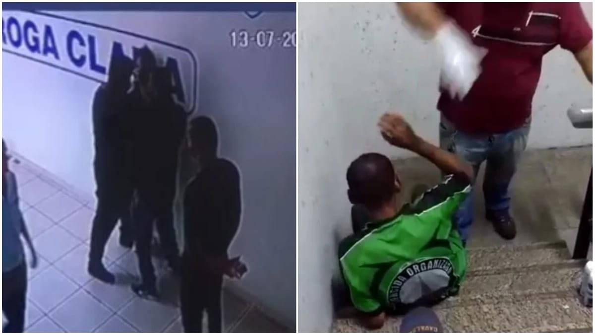 Espancamento de suspeitos de furto na Droga Clara