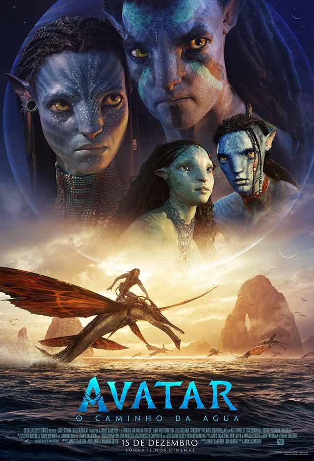 Imagem colorida do poster de Avatar 2