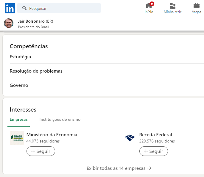 Jair Bolsonaro no LinkedIn: Mais fatos sobre o Governo Jair Bolsonaro (B):  1- Política contínua de…