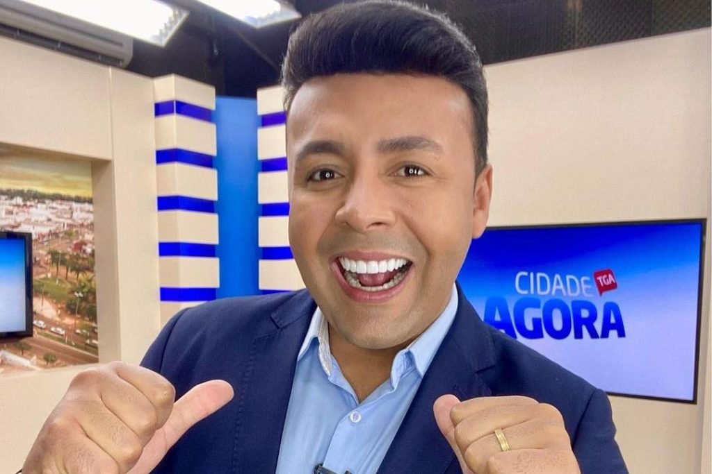 Lucas Ferraz, apresentador da Record TV no MT