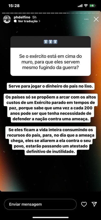 Imagem de publicação no Instagram