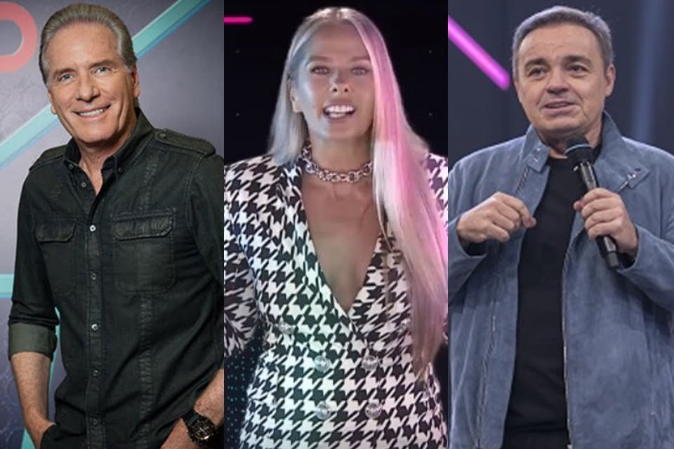Roberto Justus, Adriane Galisteu e Gugu Liberato apresentaram o Power Couple Brasil (Divulgação: Record TV)