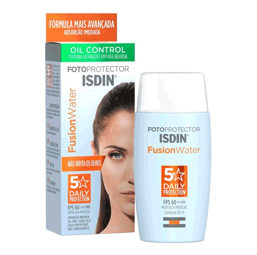 Protetor solar Fusion Water ISDIN - R$ 79,90 - Metrópoles