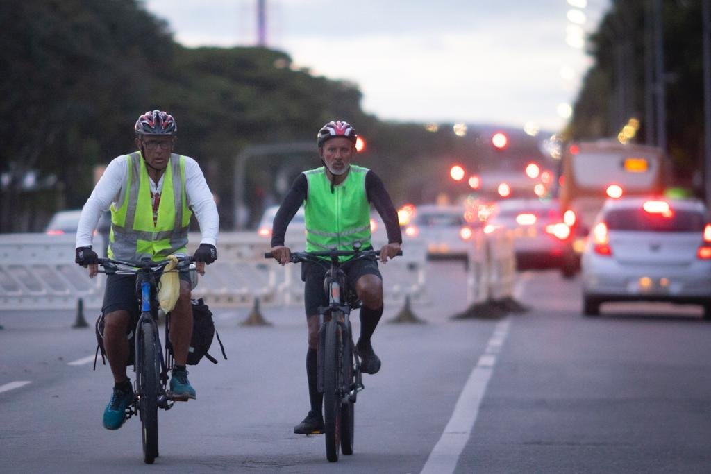 Imagem de ciclisats que viajaram para a posse do Lula