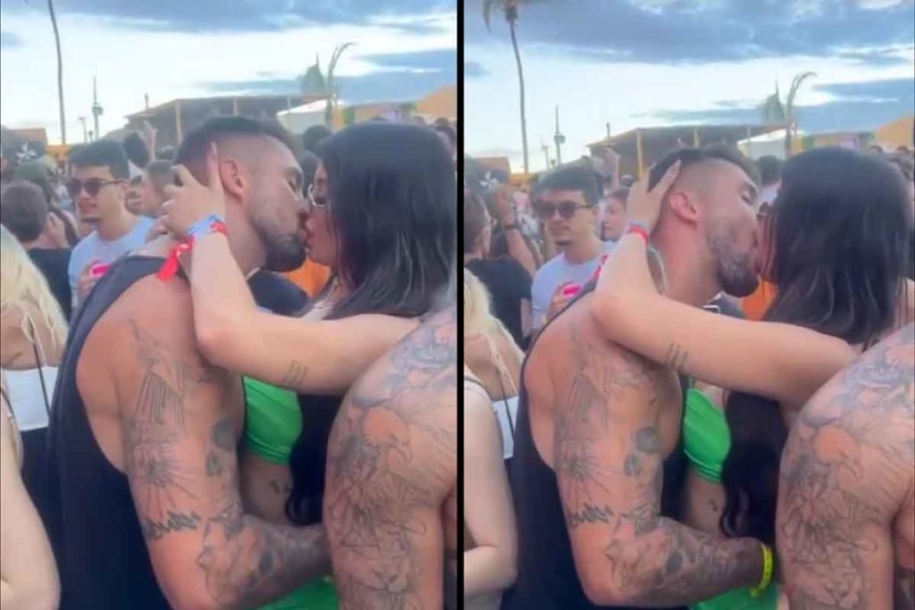 Prints de vídeo de Arthur Picoli é flagrado aos beijos