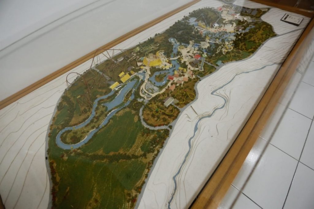 maquete de um parque temático