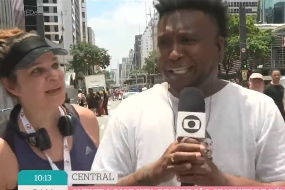 Repórter do É de Casa expulsa Isabel Teixeira de transmissão ao vivo