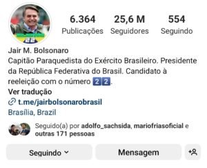 Instagram Jair Bolsonaro