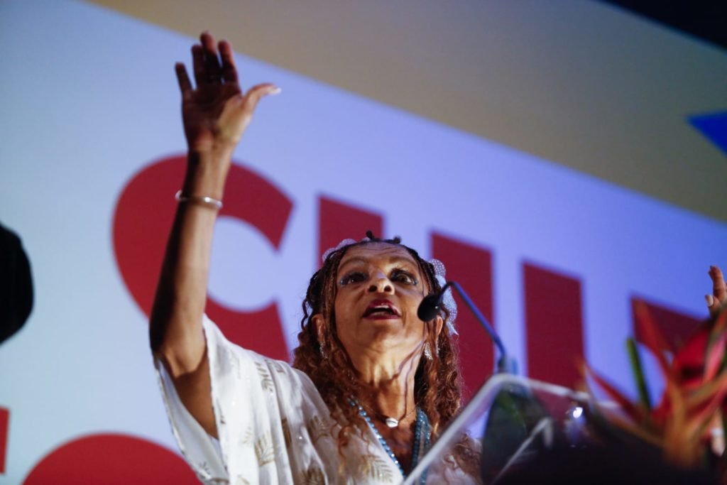 Apresentação da Ministra da Cultura Margareth Menezes no auditório do Museu Nacional - metrópoles