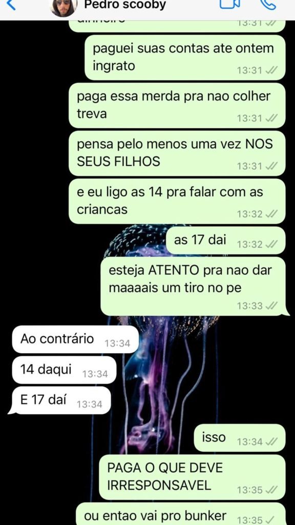 Conversas do WhatsApp entre Luana Piovani e seu ex-marido, Pedro Scooby sobre filhos são expostas na internet pela ex-atriz - Metrópoles