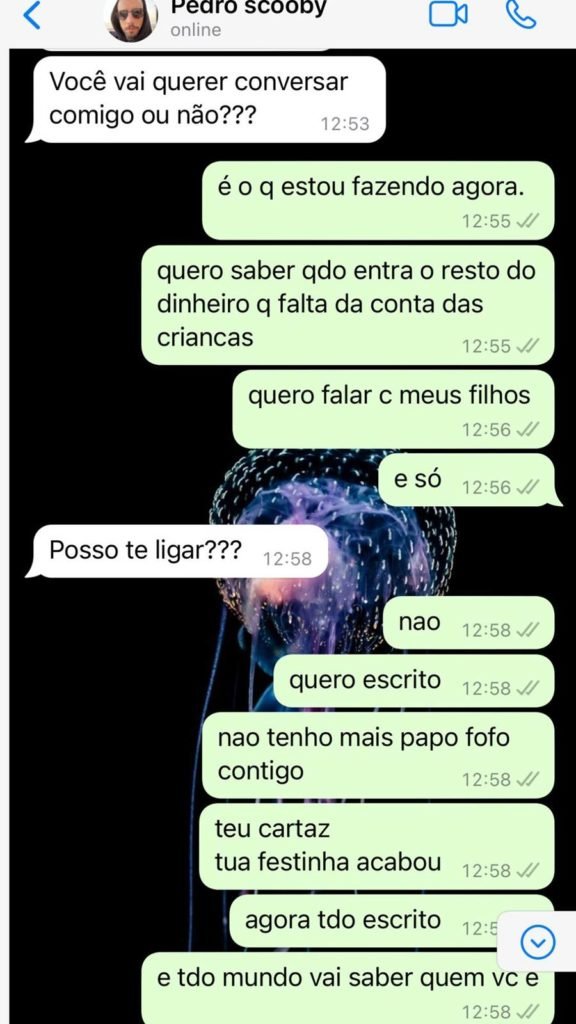 Conversas do WhatsApp entre Luana Piovani e seu ex-marido, Pedro Scooby sobre filhos são expostas na internet pela ex-atriz - Metrópoles