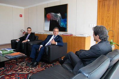 Ministro da Fazenda Fernando Haddad se reúne com Scioli, embaixador argentino no Ministério para reunião - Metrópoles