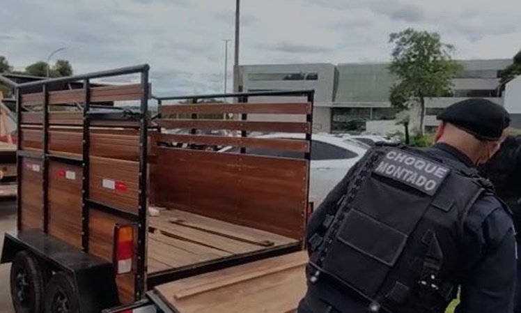 Imagem colorida de atuação da PMDF