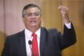 O ministro Flávio Dino conversa com a imprensa em Brasília - metrópoles