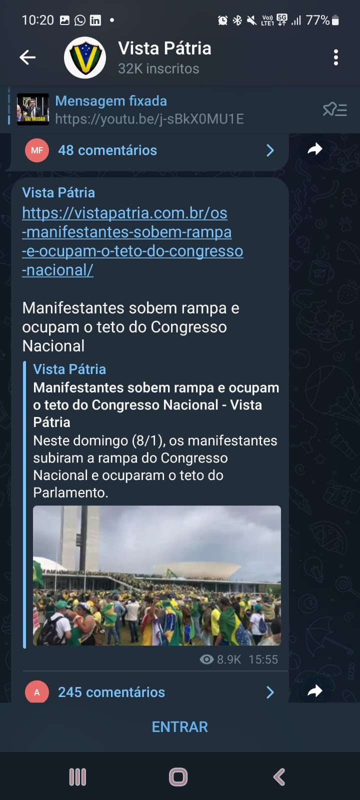 Canais terroristas no Telegram começam a ser derrubados : r/brasil