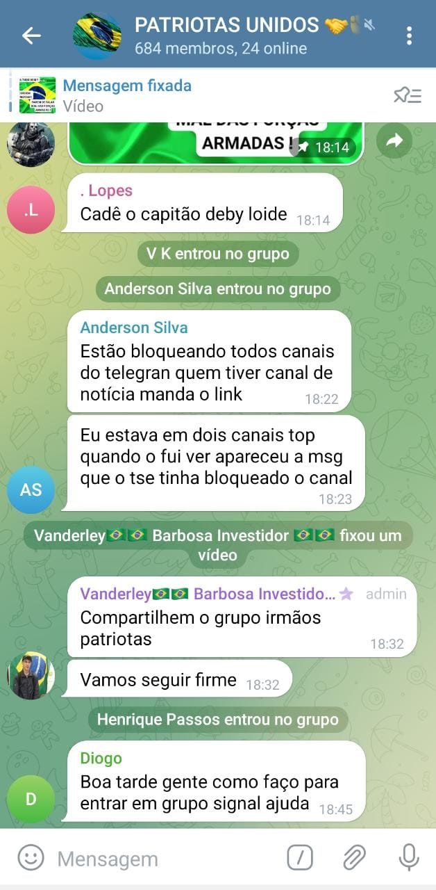 Após TSE barrar grupos golpistas no Telegram, bolsonaristas migram para  chat dos anos 90 – Política – CartaCapital