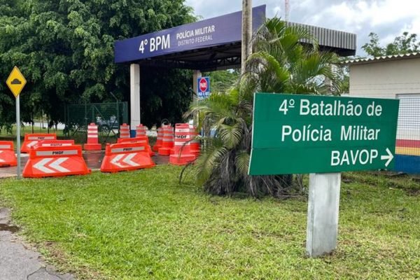 4º Batalhão da PMDF onde Anderson Torres está preso, no Guará - Metrópoles