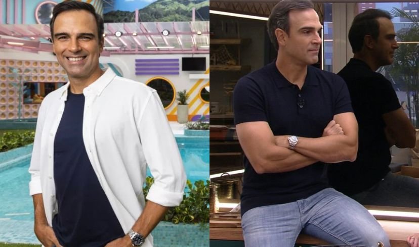 Foto colorida do antes e depois de Tadeu - Metrópoles
