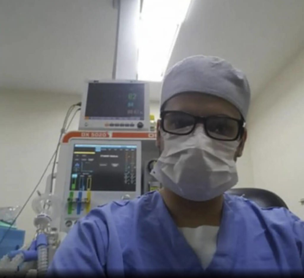 Médico anestesista Andres Eduardo