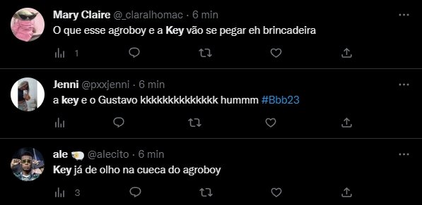 Print de uma publicação do Twitter sobre o BBB23 - Metrópoles