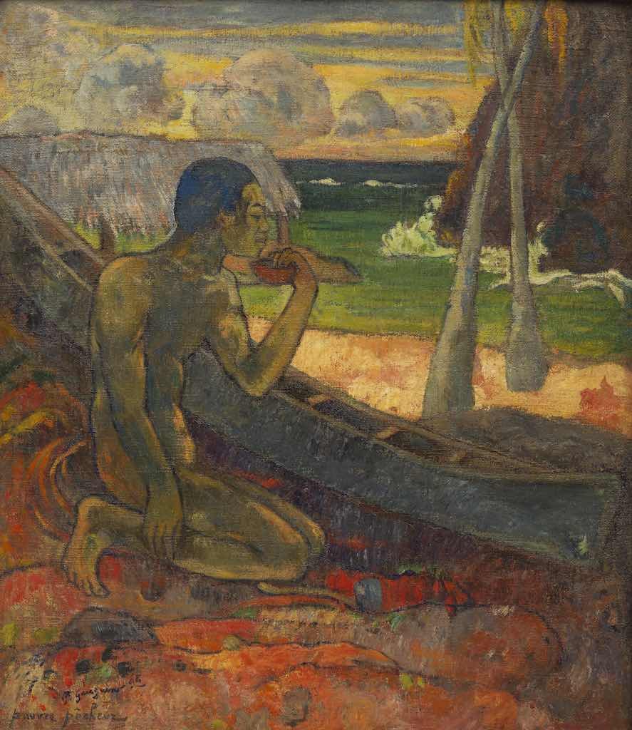 imagem colorida Pobre pescador, 1896, de Paul Gauguin