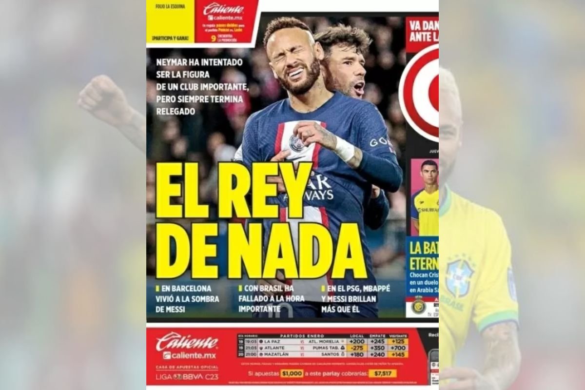 La principal revista deportiva de México publica una portada atacando a Neymar