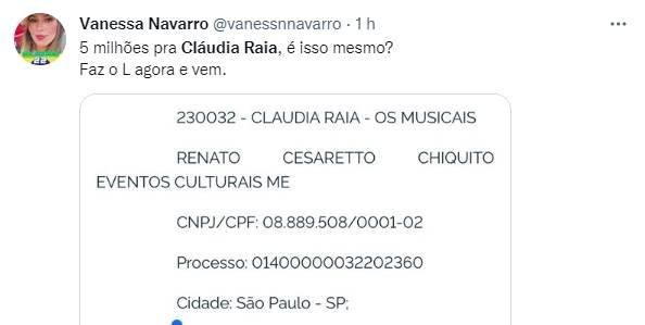 Claudia Raia e Lei Rouanet