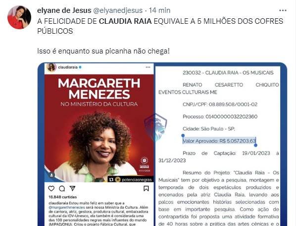 Claudia Raia e Lei Rouanet